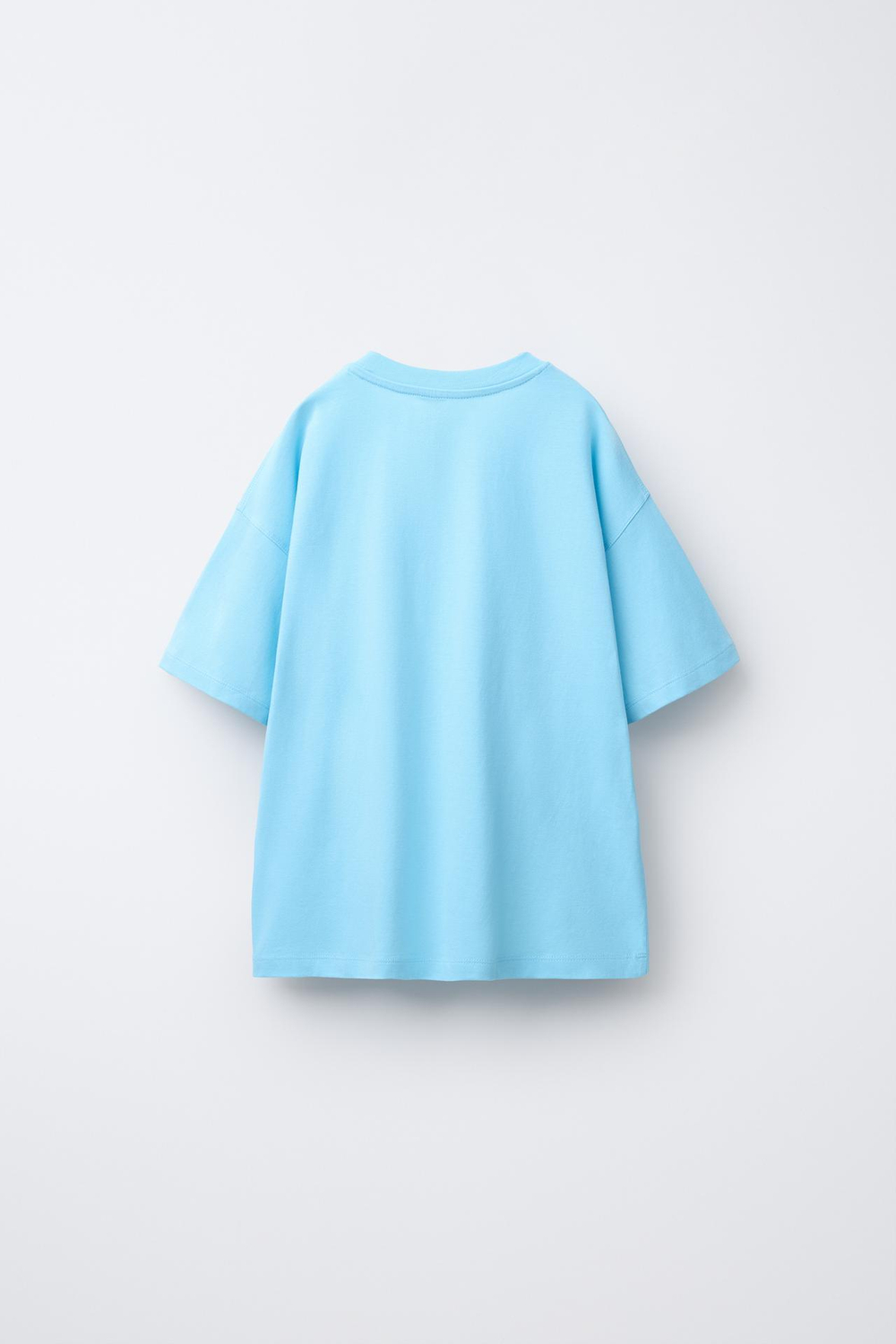 ZARA ФУТБОЛКА С ПРИНТОМ, ЯРКО-СИНИЙ