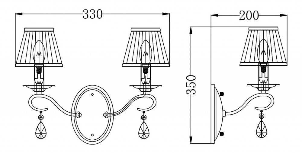 Бра Maytoni Brionia ARM172-02-G