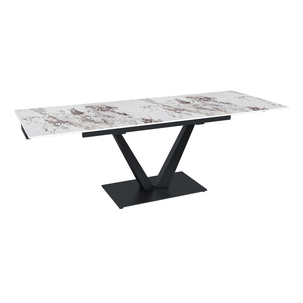 Стол раскладной Malibu (140+40+40), керамика глянцевая Patagoniya