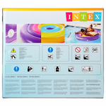 Плот надувной Intex 57285 Rainbow Fiesta Island 201х24 см / Матрас остров Интекс Радужная фиеста для бассейна и моря