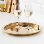 Поднос IKEA GLATTIS (ГЛАТТИС), Латунь, 38 см