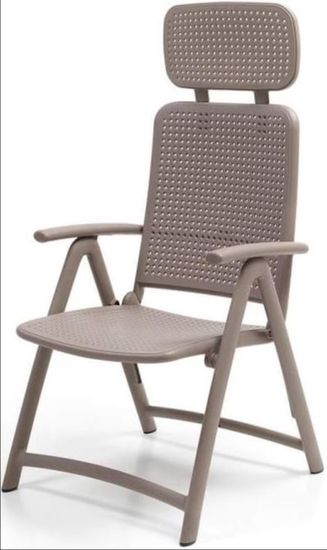 Кресло пластиковое складное Acquamarina цвет тортора Италия