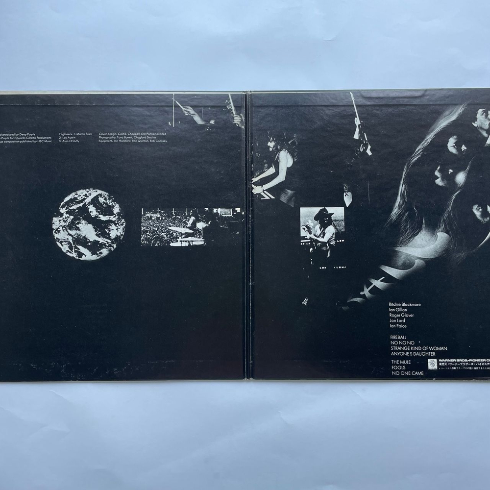 Винтажная виниловая пластинка LP Deep Purple Fireball (Япония 1971) (Без Оби) Strange Kind Of Woman