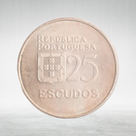 Portugal, 25 Escudos, 1977, VF