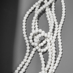 Лава вулканическая белая (имитация), 6,5мм, шар