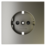 Накладка для розетки с заземлением и защитными шторками, S70 (шелк)