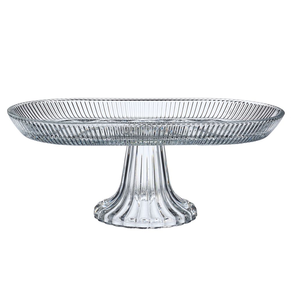 БЛЮДО НА НОЖКЕ ОВАЛЬНОЕ 28*14*12 СМ