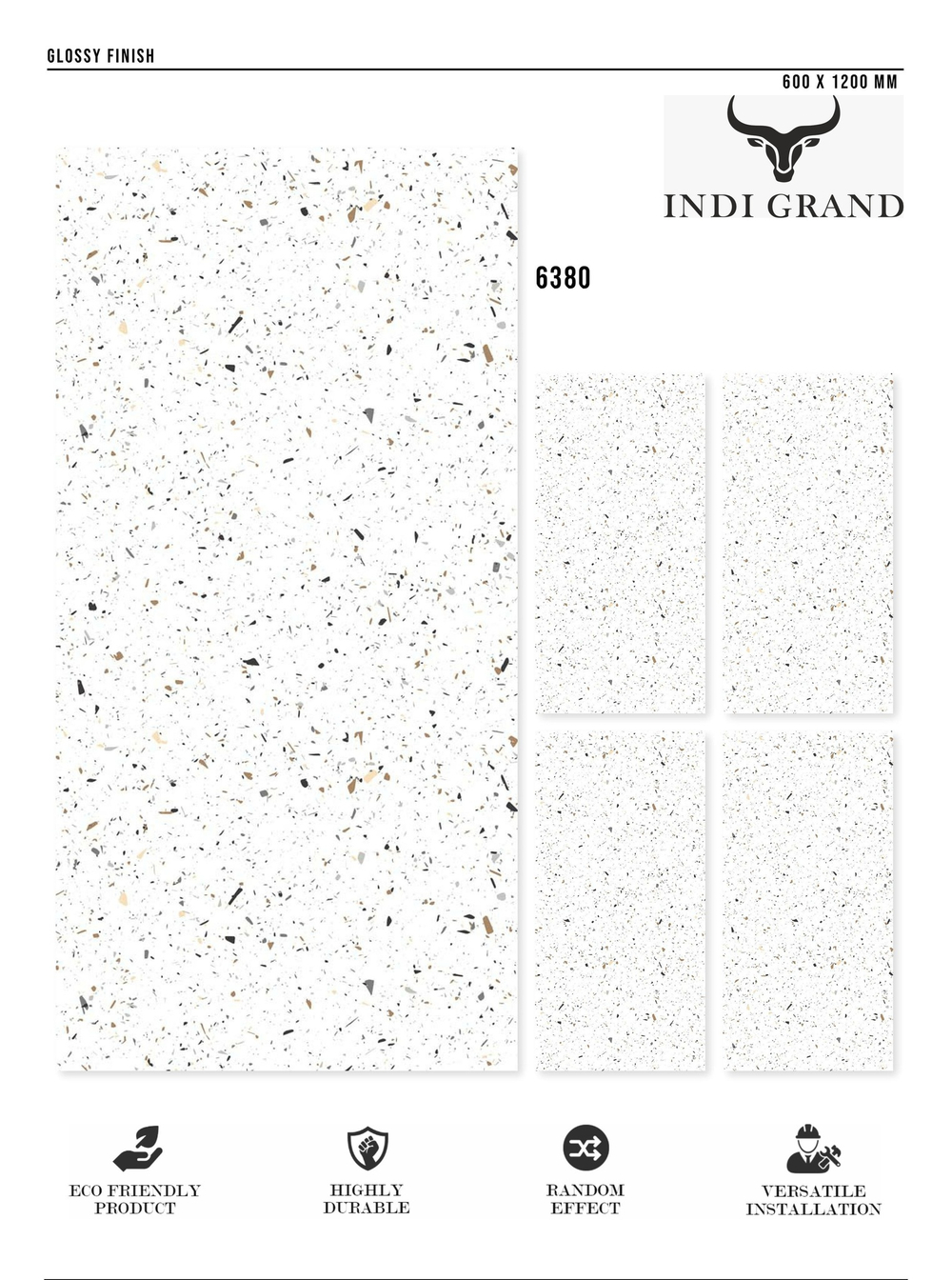 Керамогранит glossy №4 , 60х120, 6380