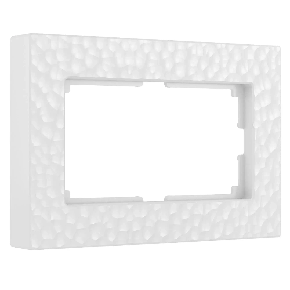 Рамка для двойной розетки Hammer (белый) W0082401
