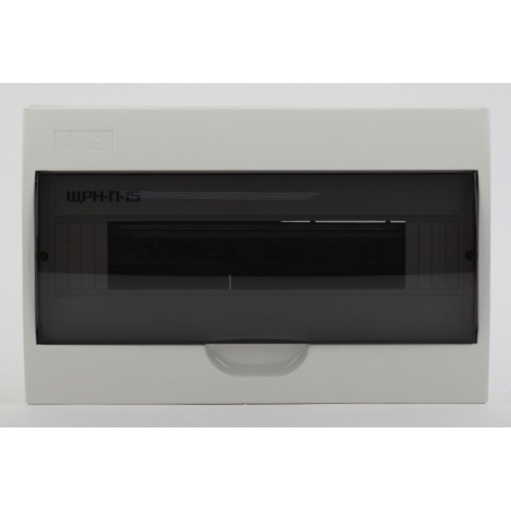 Корпус пластиковый навесной ЭРА SIMPLE ЩРН-П-15 IP41 прозрачная крышка белый