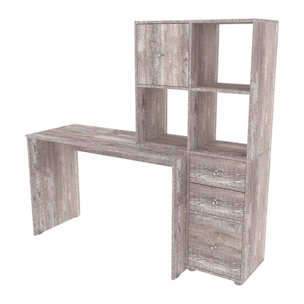 Стол письменный со стеллажом КарИВи 750 Бетон