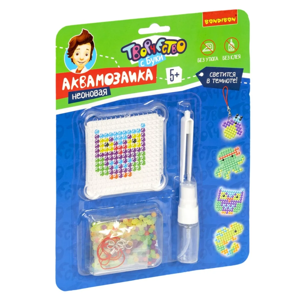 Аквамозайка неоновая. Светится в темноте!