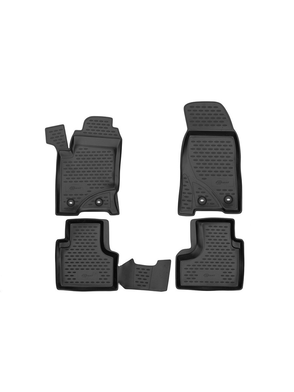 Коврики в салон для CHEVROLET NIVA 2009-2020, LADA NIVA Travel (I) 2020-, 4 шт. (Повышенная устойчивость, повыше FORMAT.52.17.210