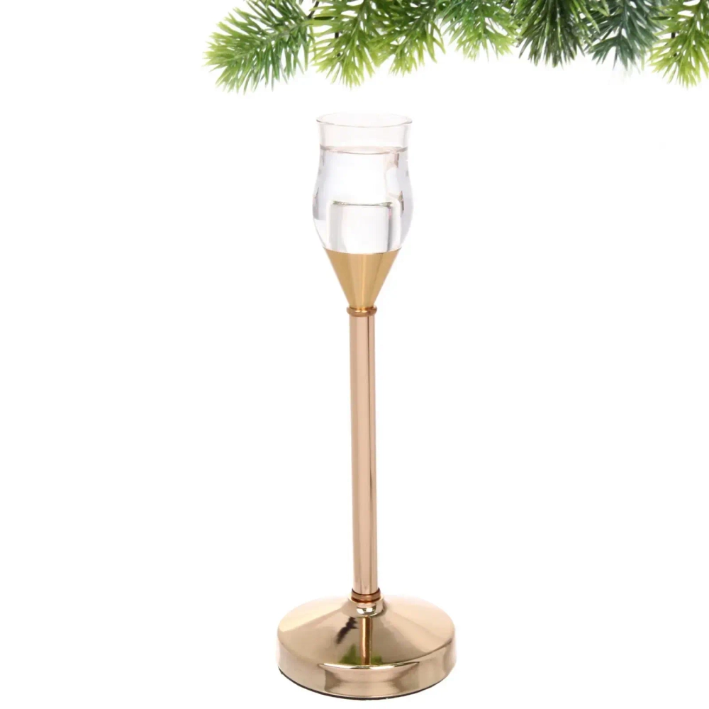 Подсвечник «GLASS» 3,3*9*27 см, Золото