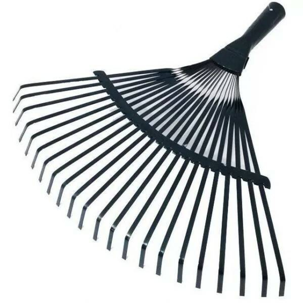 Грабли веерные Урожайная сотка 22 зуба пластинчатые