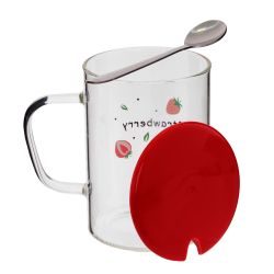 GAEM Кружка с крышкой и ложкой, 450 мл, L12 W8,5 H12 см, 4в.