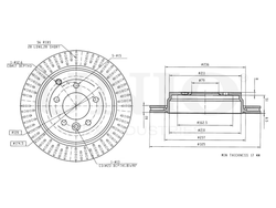 Диск тормозной задний UNIO BRD-20336