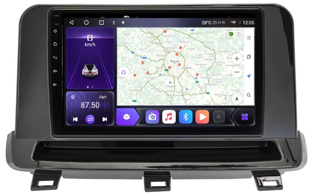 Магнитола для Nissan Rogue T33, X-Trail T33 2020+ - Carmedia SF-1670-A QLed, Android 12, TS10, CarPlay, 4G SIM-слот