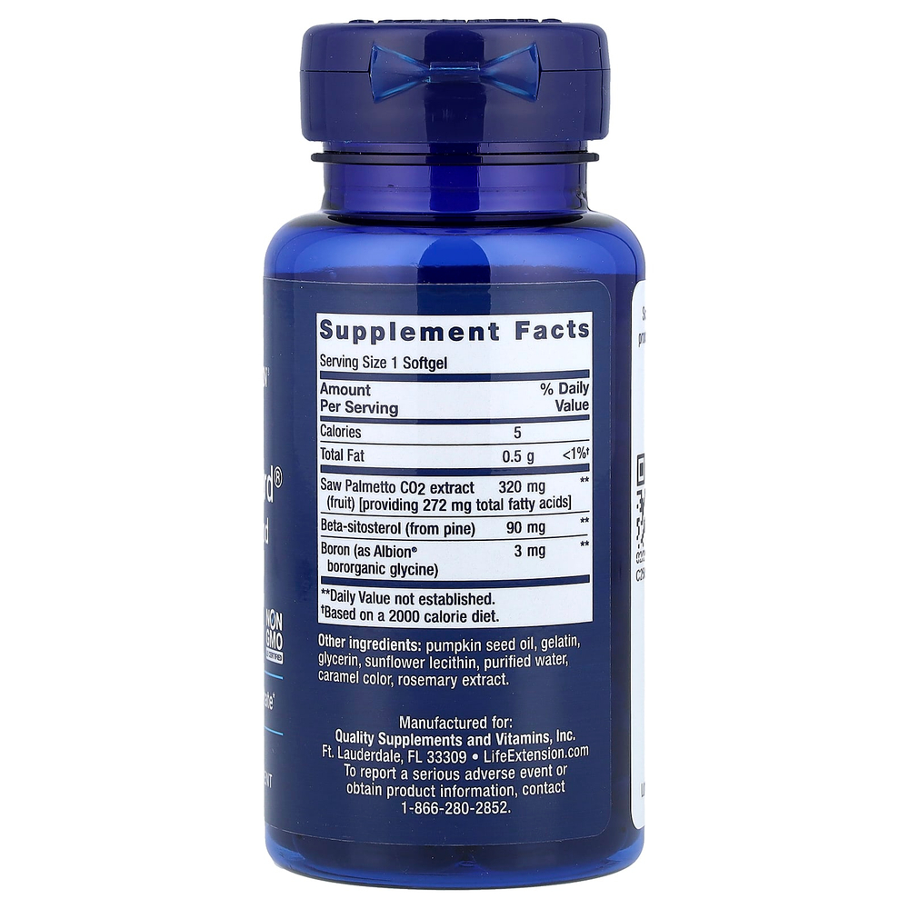 Life Extension, PalmettoGuard®, сереноя и бета-ситостерол, 30 капсул