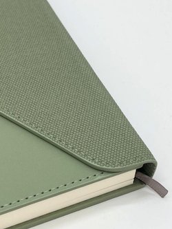 Блокнот А5 конвертом 96 л  в линейку зеленый (30579-2)