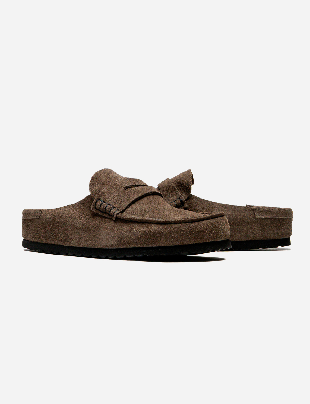 Birkenstock Naples Wrapped Suede "Concrete Grey"
