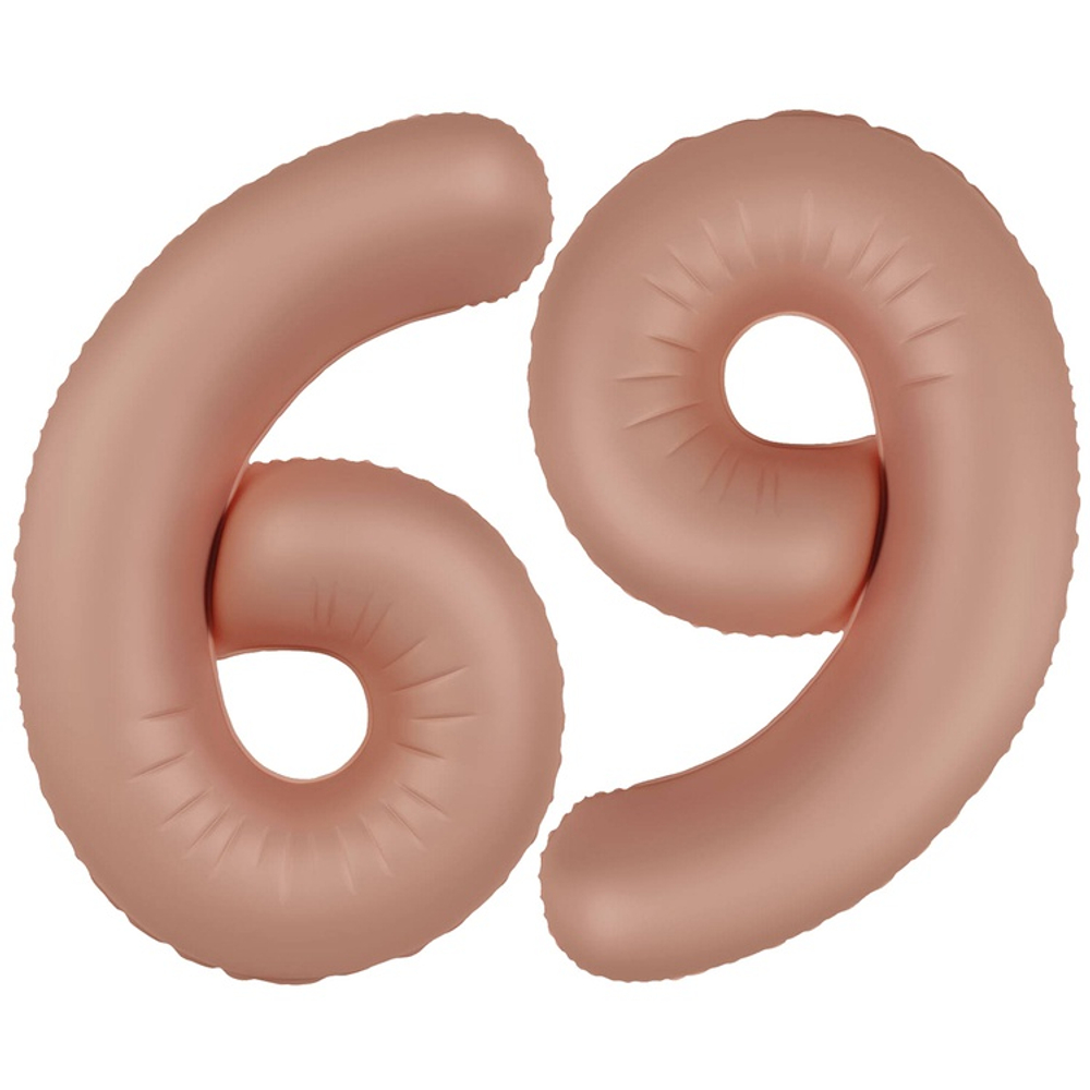 Шар фольгированный Цифра 9 101 см (Розовый)