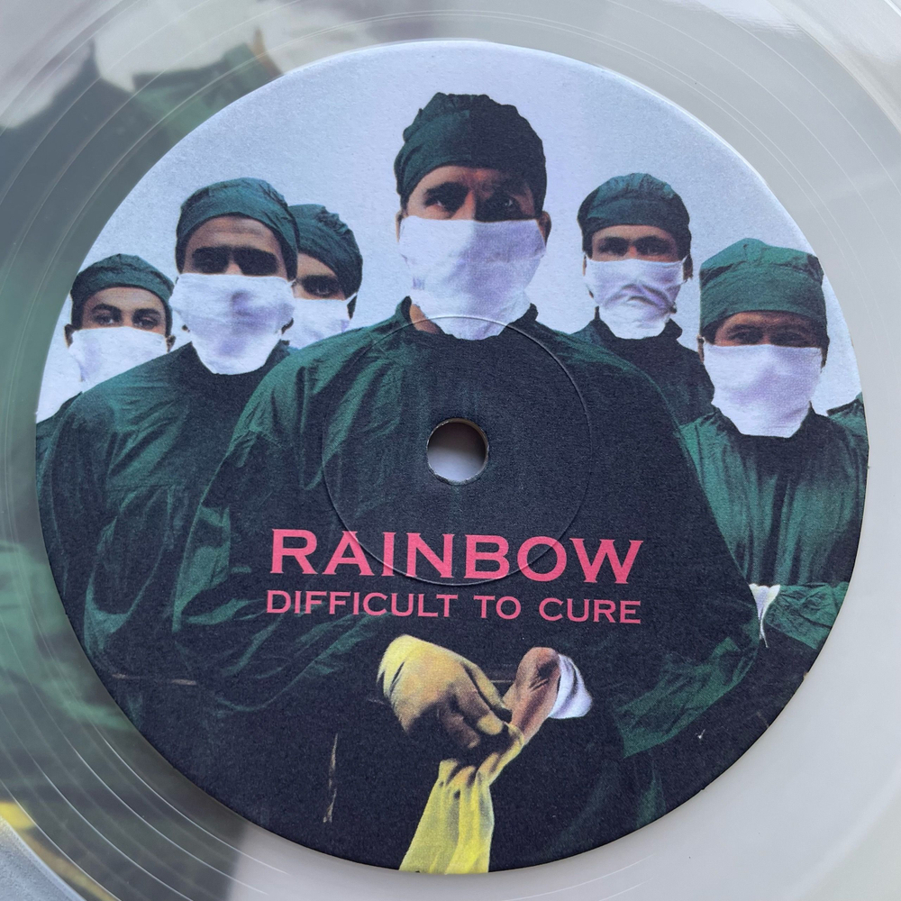Винтажная виниловая пластинка LP Rainbow Difficult To Cure (Европейский Союз 2010) (Прозрачный Винил)