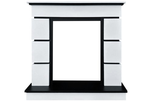 Портал Royal Flame Modern (Разборный) - Белый с черным