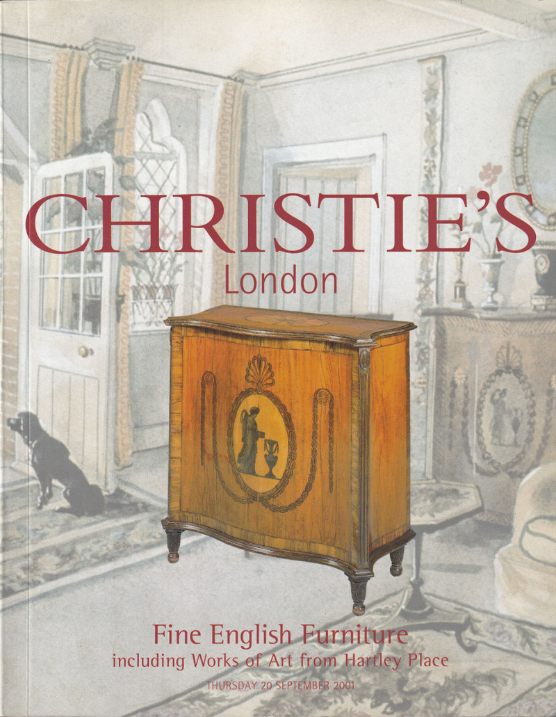 Каталог аукциона Christie's, Лондон, Изысканная английская мебель, включая произведения из Хартли-плэйс от 20 сентября 2001 года