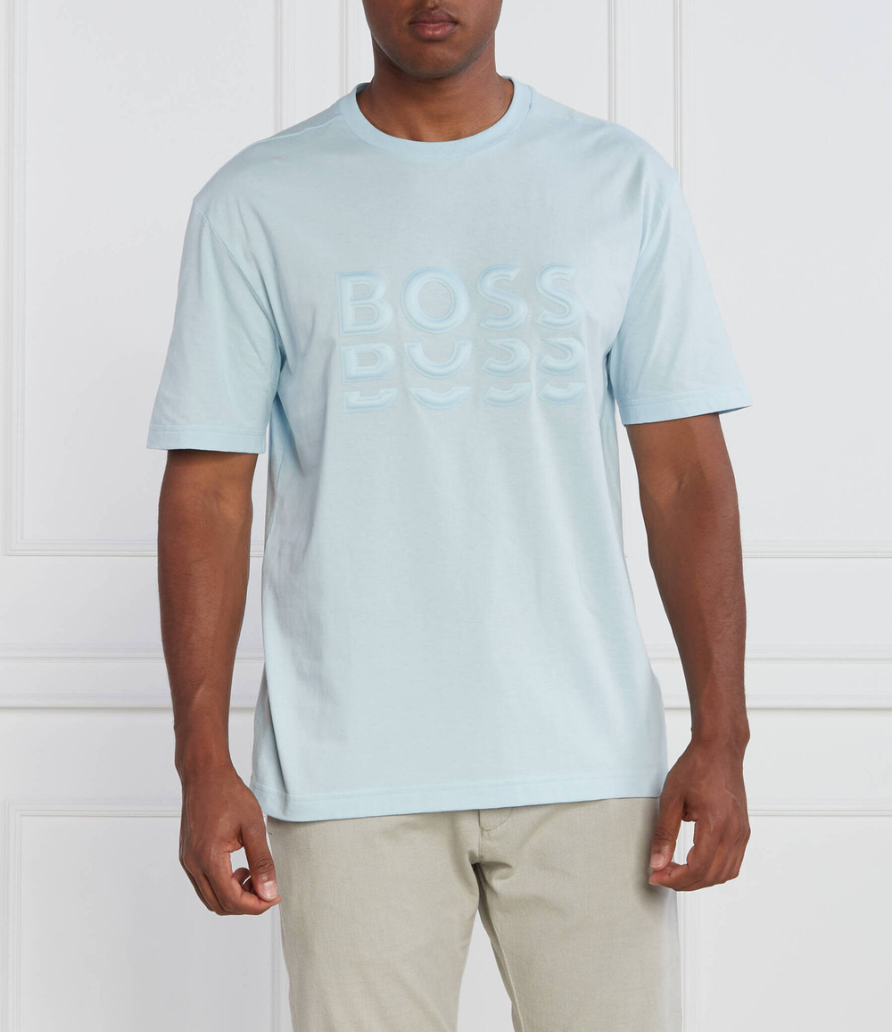 Футболка Tee 3 BOSS GREEN - голубой(50495876)