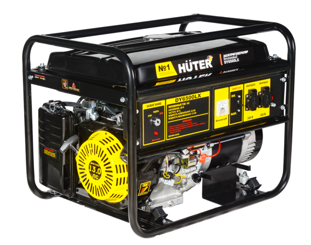 Портативный бензогенератор Huter DY6500LX