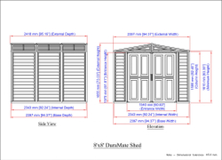 Садовый хозблок Duramax DuraMate 8x8