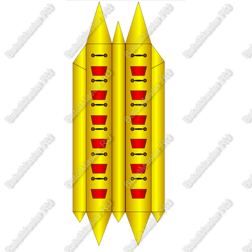 Двойной банан, мест для посадки 12, усиление дна "Ультра"