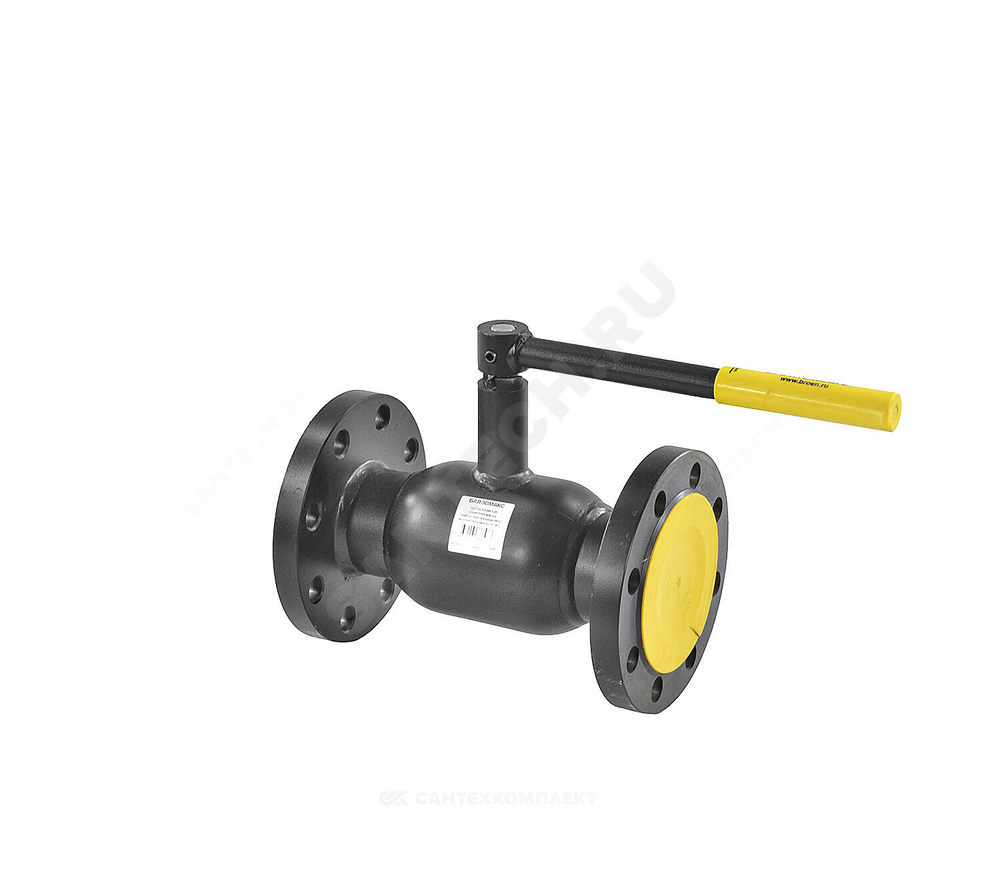 Кран шаровой сталь 09Г2С Ballomax КШТ 60.103 Ду 100 Ру25 фл L=300мм BROEN КШТ 60.103.100.А.25