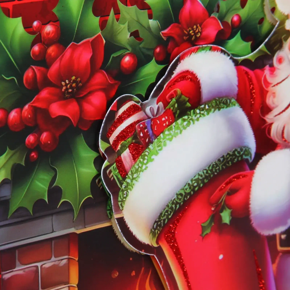 Пакет подарочный «Добрый Дедушка Мороз» 32X26X10 см