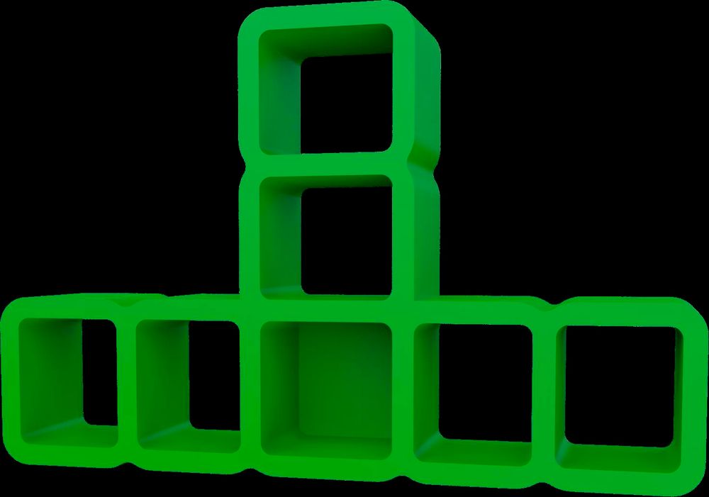 СВП  Фиксатор шва  12*12мм, зёленый, Т-образн.  упак.80шт  DEСOR / 338-0200