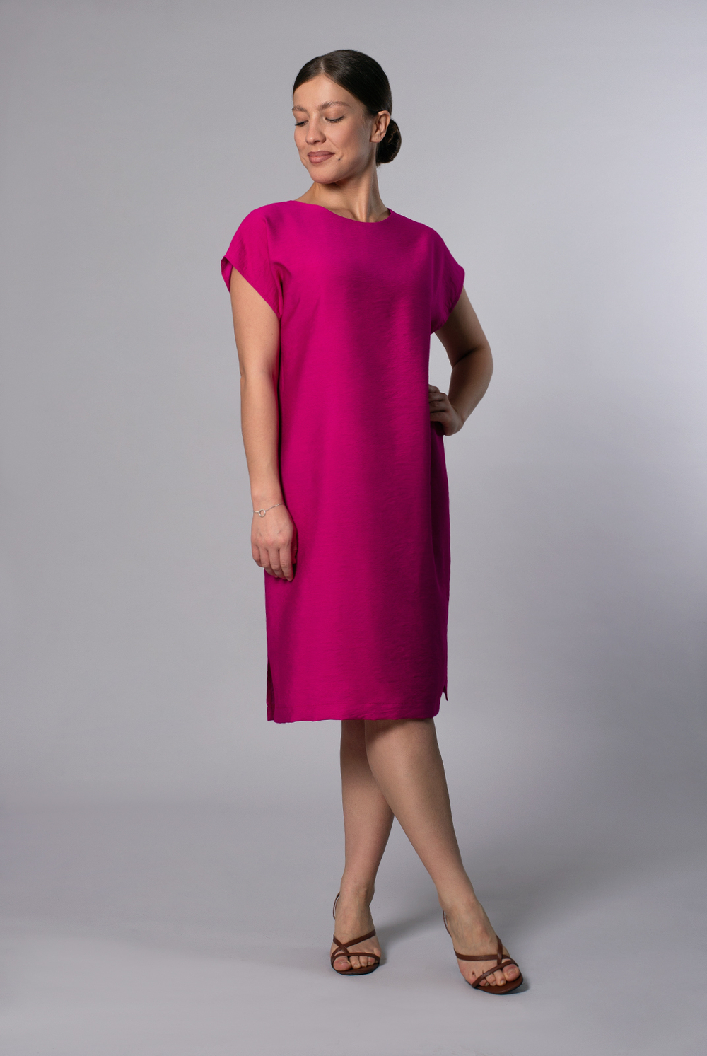 Платье женское 2906АП, фуксия #31Ф052906АП
