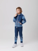 Кофта вязаная на молнии с капюшоном