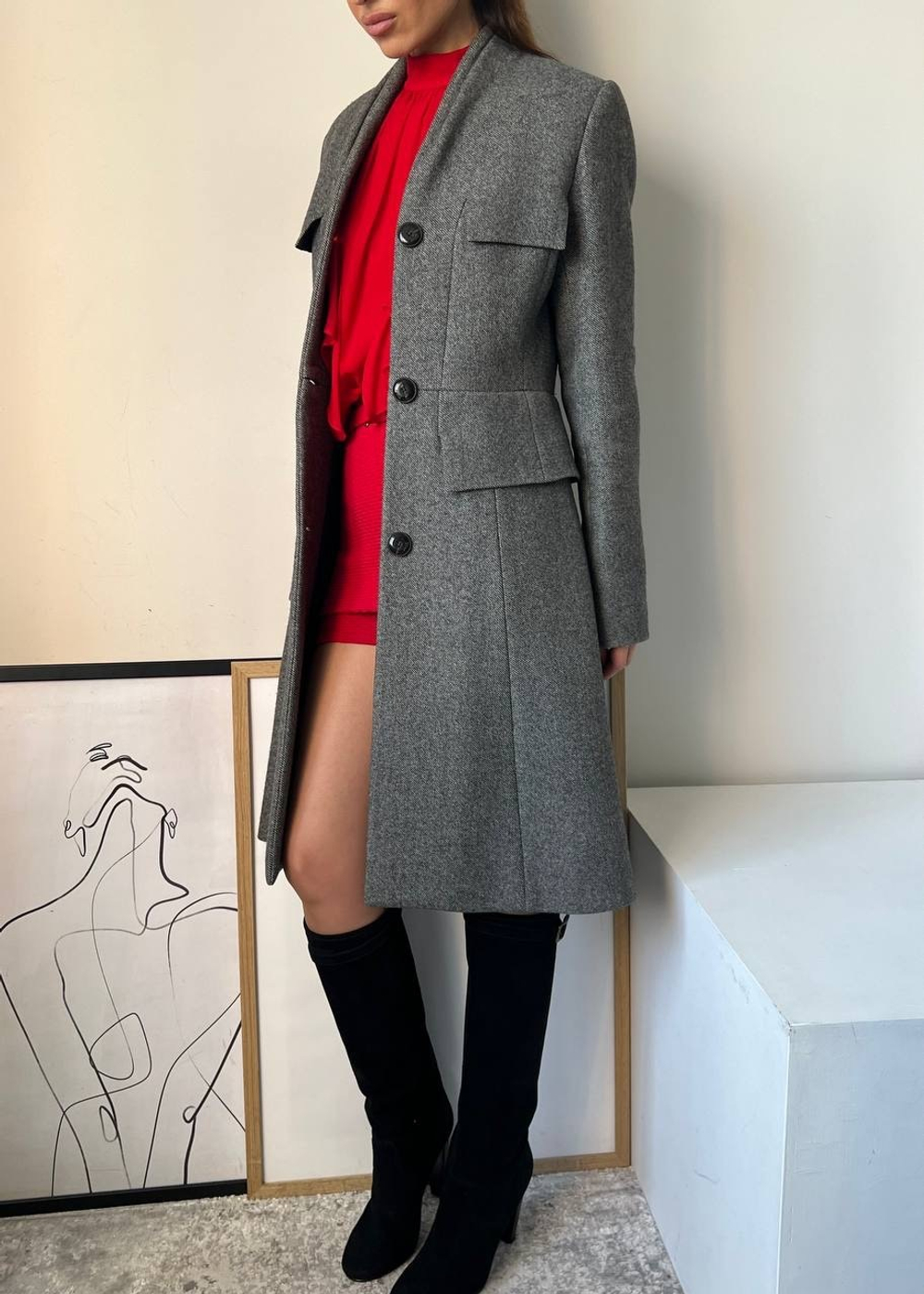 Шерстяное пальто Christian Dior, XXS оригинал