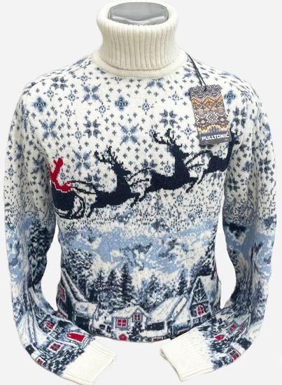 p-p 56-60. Pulltonic из шерсти и кашемира "Рождество в деревне". BATAL