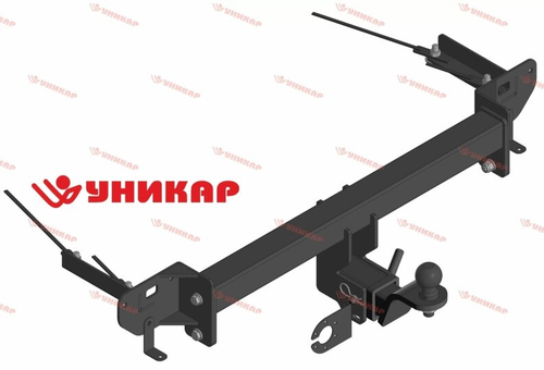 Фаркоп Chery Tiggo 8 Pro Max c 2021 г. (без электрики) под квадратное дышло (Уникар)