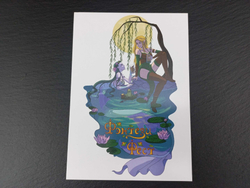 Открытка "Фэнтези Фест" (эльфийка и русалка)