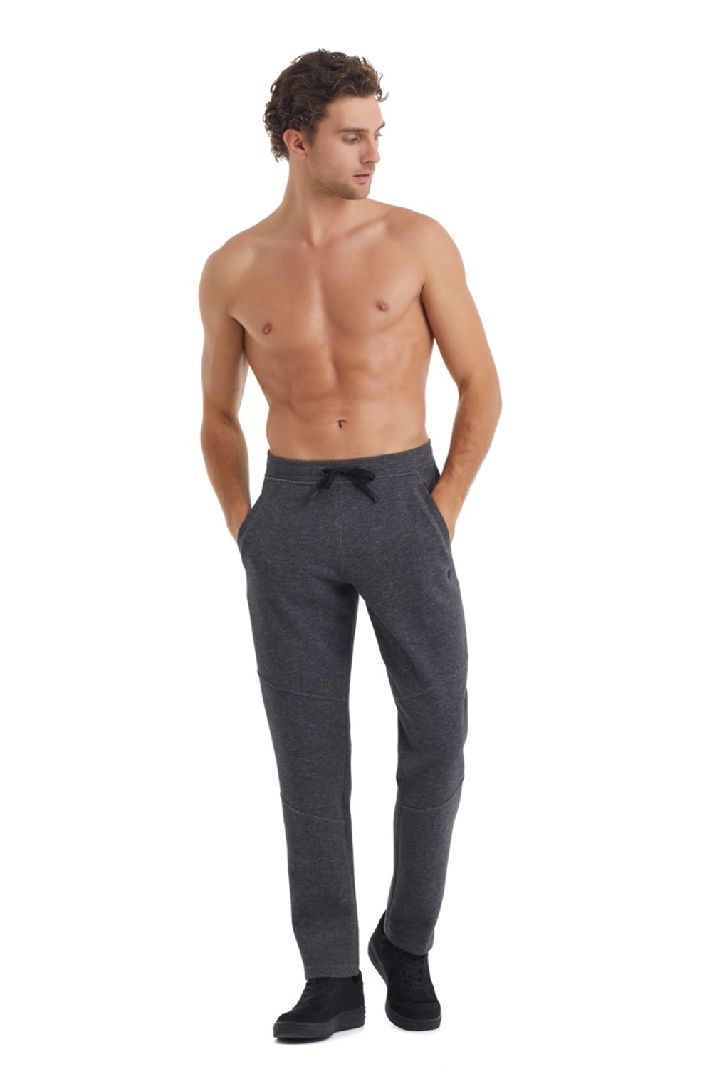 Брюки мужские антрацит меланж
