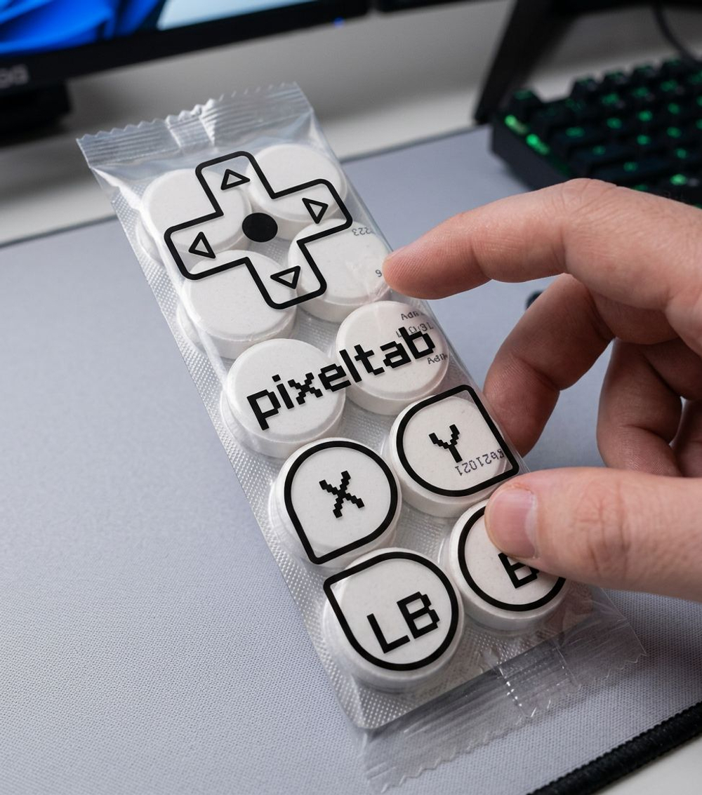 Энергетические таблетки PixelTab с кокосовым MCT-маслом со вкусом тыквы