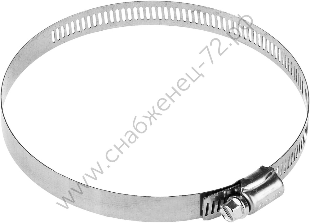 ЗУБР НХ-12П 105-127 мм, просечная лента 12.7 мм, хомут нержавеющий, 50 шт, Профессионал (37815-105-127-50)