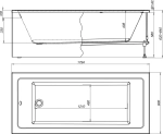 Акриловая ванна Aquanet Grace 180x80 (с каркасом)