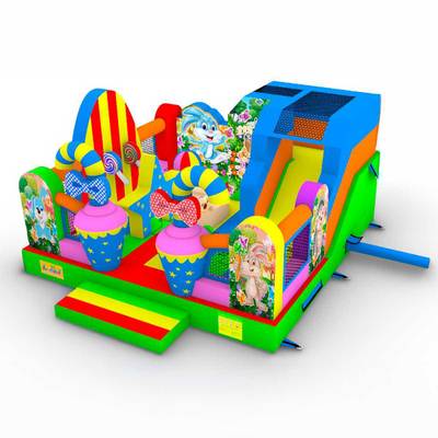 Коммерческий надувной батут «Зайка Степашка 2» 5*5*2,8 м