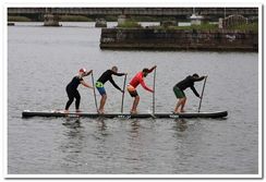 Надувная доска для SUP серфинга D7 Boards Tiger 22.0