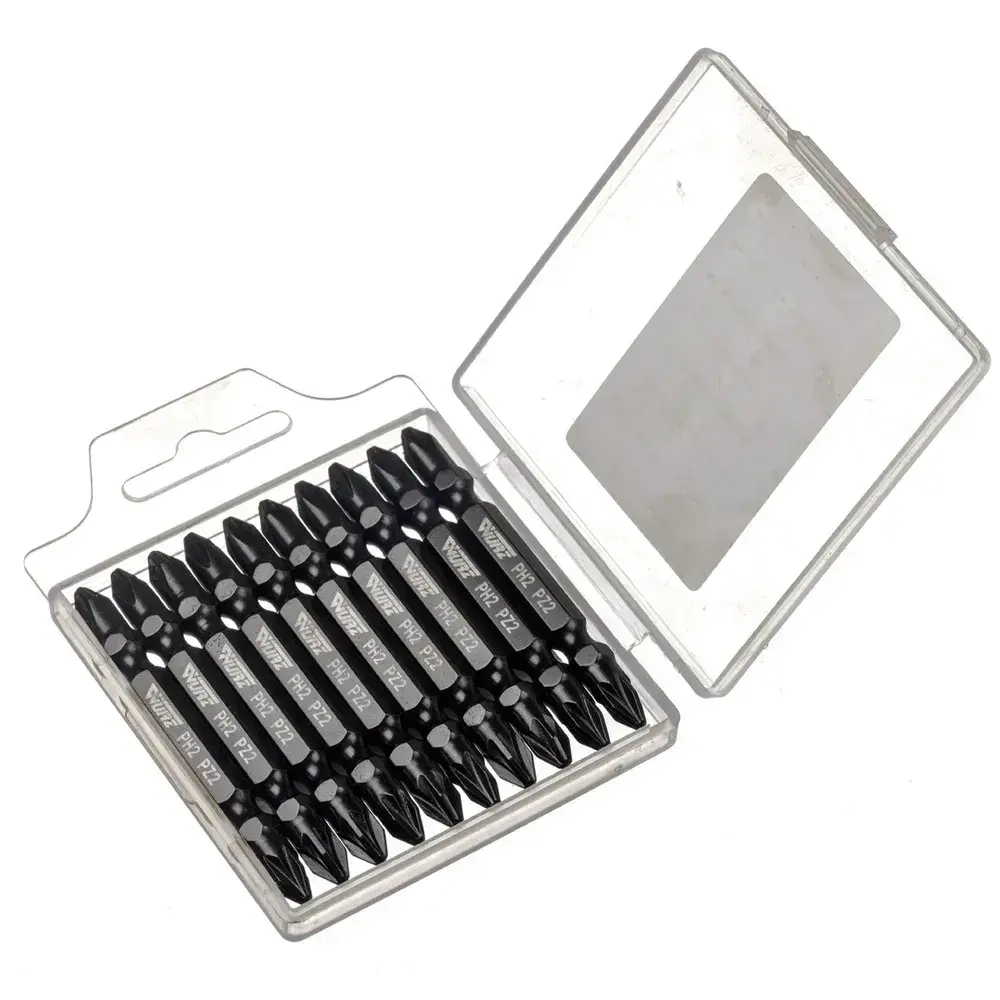 Бита PH2/PZ2 x 65мм S3 10шт. двухсторонняя намагниченная WURZ 2620