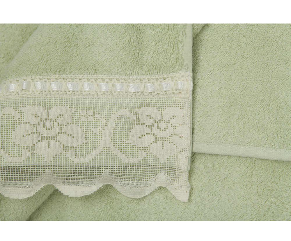 Полотенце 60х110 Old Florence Buratto зеленое